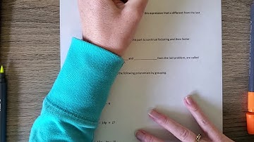 4-1 Factoring Using the Distributive Property