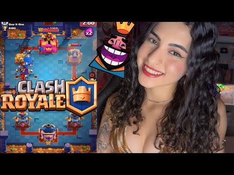 ASMR JOGANDO CLASH ROYALE 👑