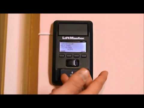 Using the Time-to-Close feature on a Liftmaster Garage door Opener