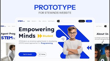 STEMinds Web Design – Interactive Prototype | Mostafa Zharan #figma #webdesign #ui #design