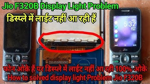 Jio F320B Display Light Problem|| Jio Phone Display Light Jumper By A.R. Raja Repair Shop