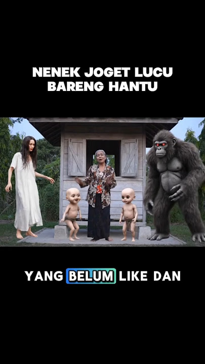 nenek joget lucu bareng para hantu #videolucu #videoviral #viralindonesia