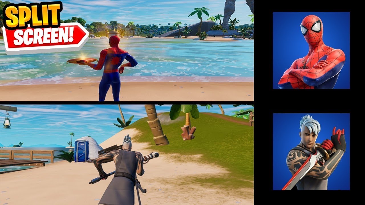 How To SPLIT SCREEN on Fortnite Chapter 3 Season 2! (PS/Xbox/PS