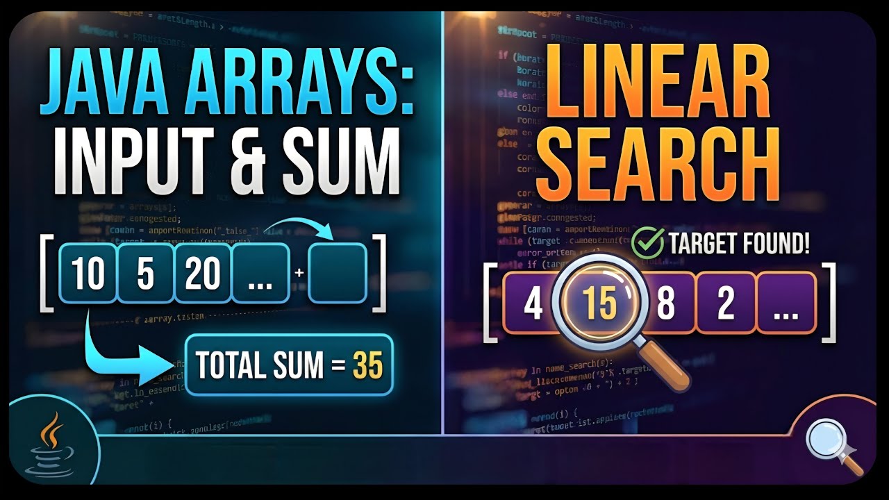 Master Java Arrays in 15 Minutes: Linear Search & Sum (BlueJ Tutorial)