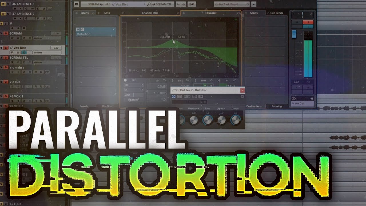 How to mix screaming vocals w/ parallel distortion tutorial YouTube