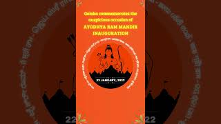 Goloka commemorates the auspicious occasion of Ayodhya Ram Mandir Inauguration - 22 January 2022