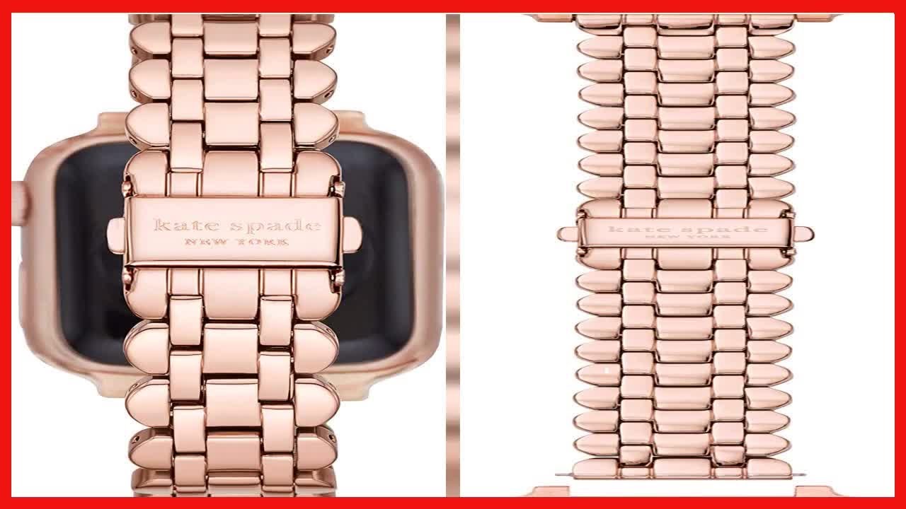 Kate Spade New York Interchangeable Stainless Steel Band Compatible with  Your 38/40MM Apple Watch- S - YouTube