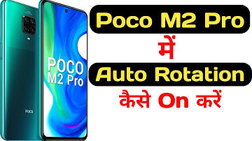 How to enable auto rotation in poco m2 pro || poco m2 pro me auto rotation kaise on kare ||