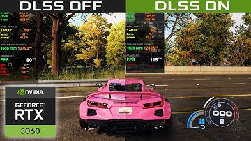 NFS UNBOUND DLSS ON/OFF FPS Test Benchmarks In RTX 3060 With i5 12400f 16gb ram 1080p Max FPS