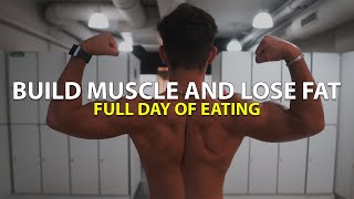 Build Muscle and Lose Fat in College | Full Day Of Eating + Push Workout