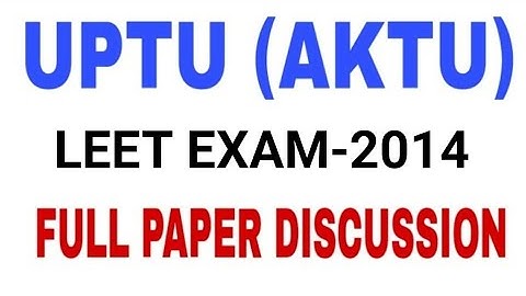 CURRENT/UPDATE LET PAPER-2014 | Full Paper Discussion by Amarendra Sir