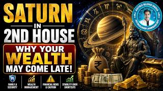 Saturn in 2nd House | Why Your Wealth May Come Late!