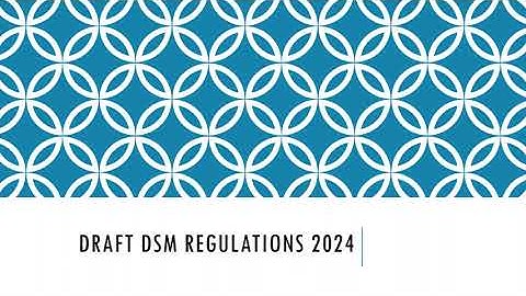 Draft Deviation Settlement Mechanism (DSM) Regulations 2024