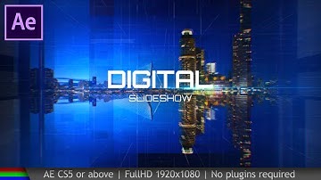 Modern Digital Photo Slideshow After Effects Template