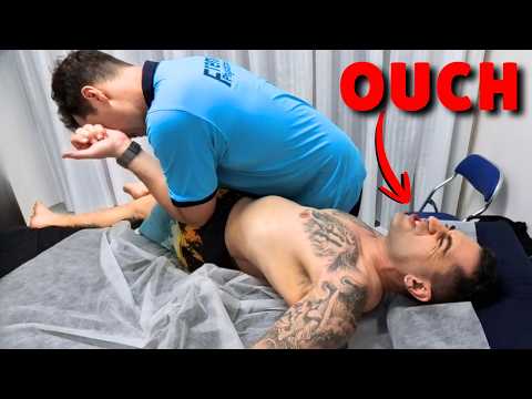 Super STRONG Adjustment by French Osteopath Pascal (Hip Spine Neck Shoulder)