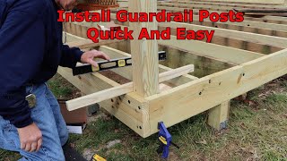 How To Install Handrail Deck Post