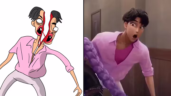 Huntrix Takedown - KPop Demon Hunters Funny Drawing Meme Part 3