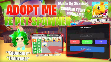 [NEW] ADOPT ME SCRIPT | PET SPAWNER- SUMMER EVENT UPDATE 🌊 | GET ALL NEW PETS EASILY, MINIGAME FARM!
