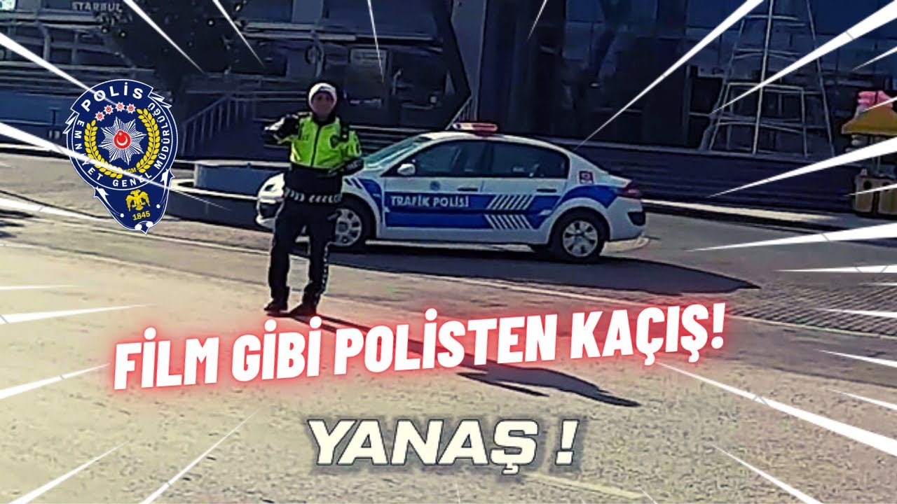 TÜRKİYE'DE POLİSTEN KAÇAN MOTORCULAR!