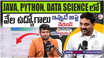 Java, Python, Data Science Jobs || Apply Now on This Portal! || Codegnan Sai Ram Explains ||