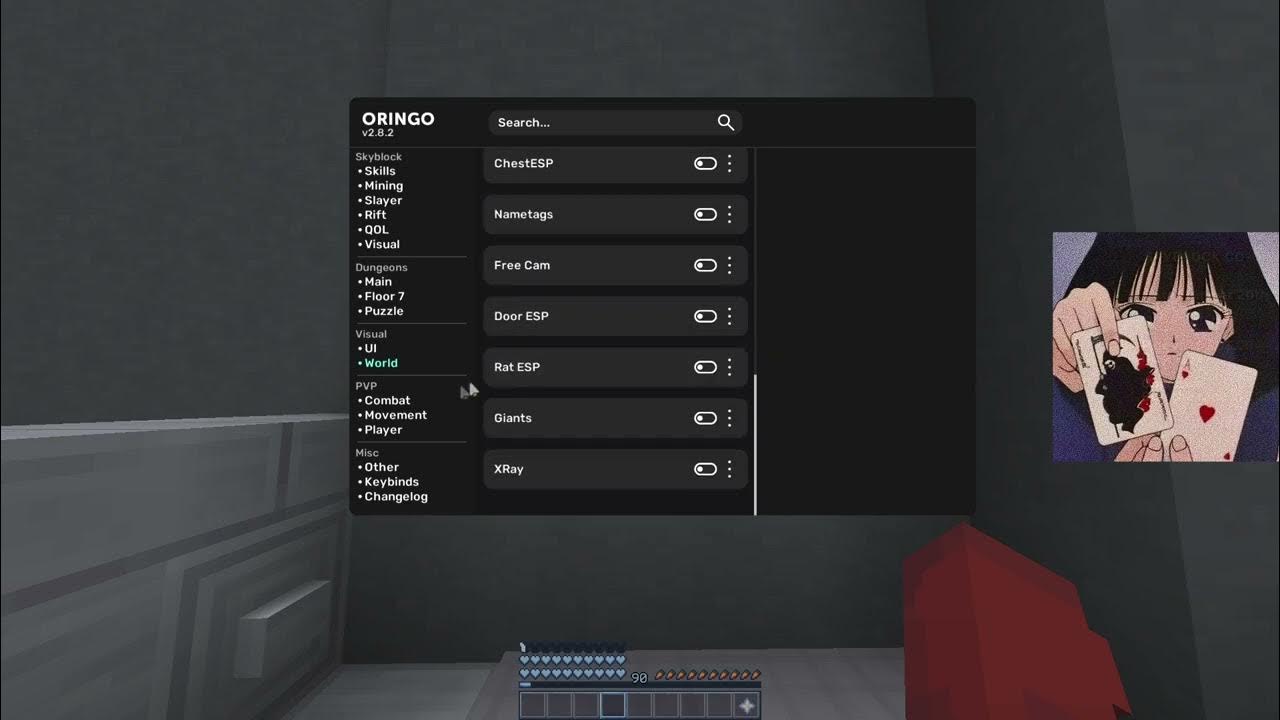 Oringo client showcase hypixel skyblock mods mod for minecraft youtube