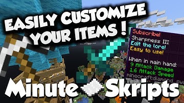 Minute Skripts: Easy Item Editor! | Minecraft Skript Tutorial | Minehut (July 2020)