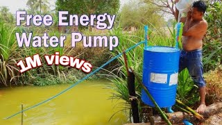 Free Energy Water Pump for fish farm   Pump Water Without Electricity Big project