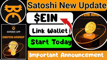 Satoshi Mining App Update | Einstein Airdrop! Submit EVM Wallet Address