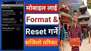How To Format Android Mobile Phone In Nepali_|_Mobile Lai Reset Kasari Garne_|_Ram Murat Official