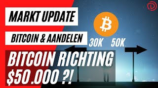 Bitcoin Richting 50k ?! | Live Koers Update Bitcoin & Aandelen !