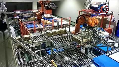 Box carton robot heavy loading capacity palletizing machine box palletizer