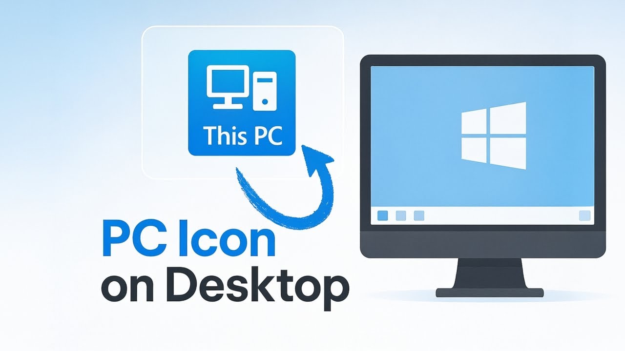 How To Show The This PC Icon On The Desktop On Windows 10, 11 - YouTube