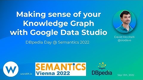 Making sense of your Knowledge Graph with Google Data Studio