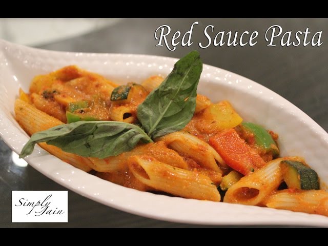 Red Sauce Pasta | Pasta In Tomato Sauce | How To Make Pasta | Simply Jain