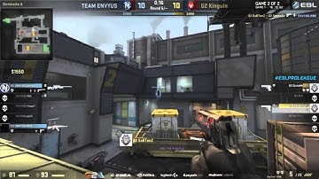 CS:GO - Insane 2 vs 5 DEAGLE Round In G2 vs EnVyUS @ ESL Pro League