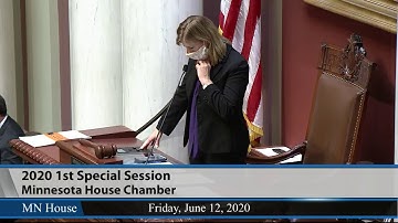 2020 First Special Session: House Floor Session - part 1  6/12/20