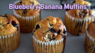 SUB) 맛있는 블루베리 바나나머핀~ 바나나로 만드는 맛있는 머핀.Blueberry Banana Muffins  [우미스베이킹:umi&#39;s baking]