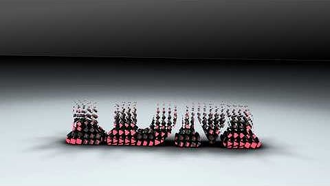 Cinema 4D cubes transforming into Text, compositing in After Effects