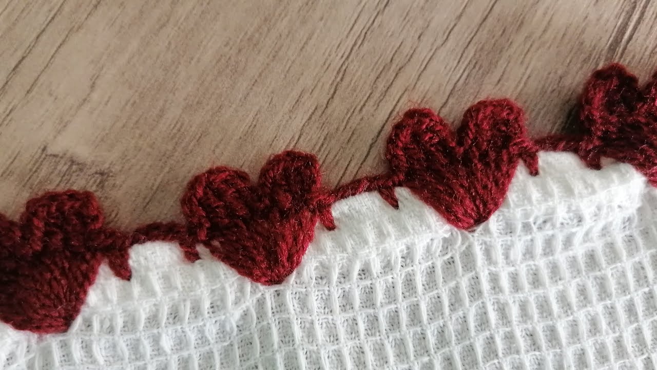 peçete mendil tığlama kenar örneği yapılışı❤️طريقة حياكة حافة بطانية