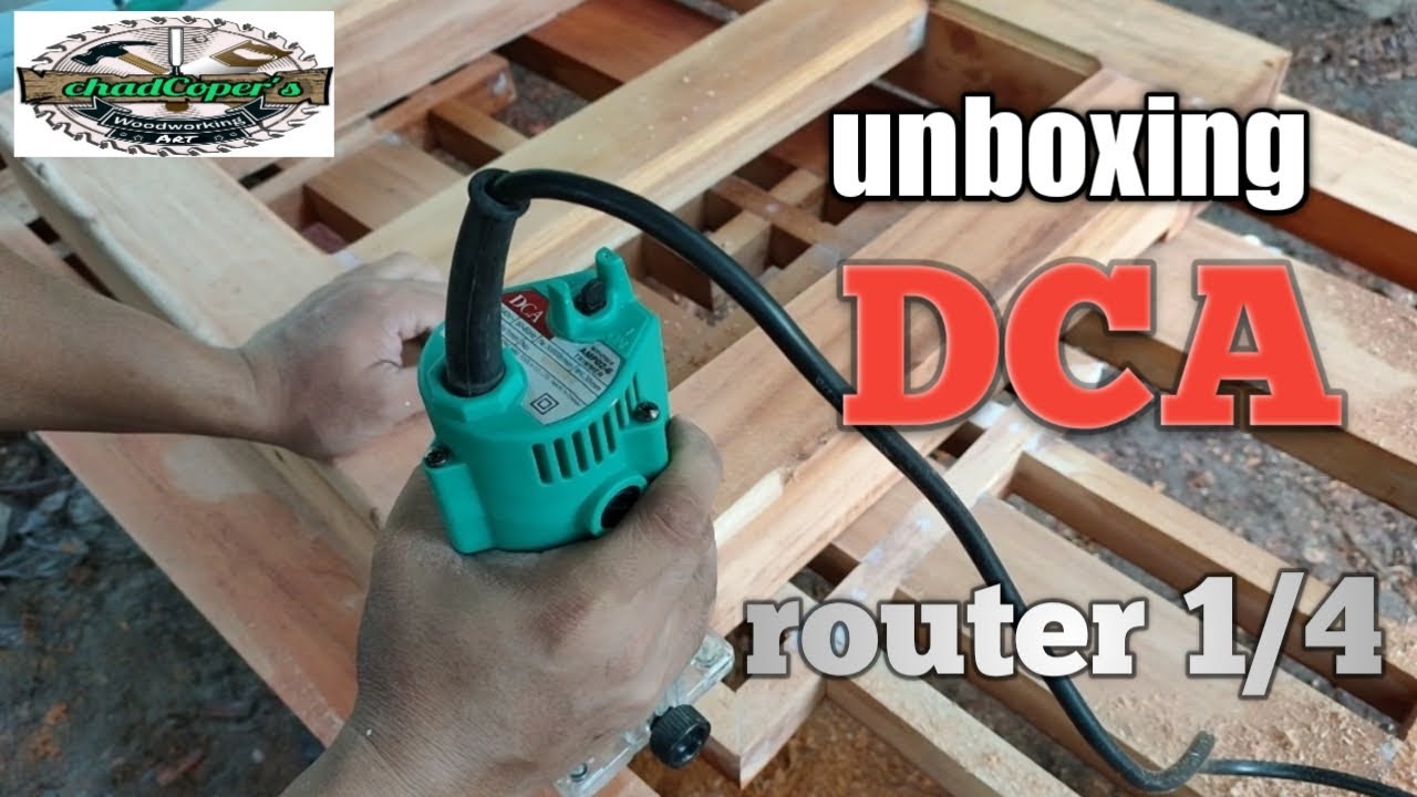 Unboxing DCA router trimmer 1/4 inch shank