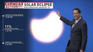 Find out what's next for the rest of the workweek & next weekend plus Wednesday's solar eclipse!