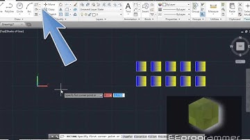 AutoCAD 2014 Tutorial: Rectangular pattern (ARRAY command)