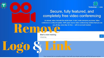 How To Remove Logo And Home Link From Jitsi Meet Video Conference Server