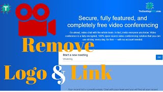 How To Remove Logo And Home Link From Jitsi Meet Video Conference Server
