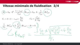 fluidisation 3 : les vitesses caractéristiques