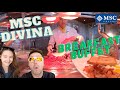Msc divina breakfast buffet tour trial  review both buffets msc cruises 2024