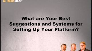 Setting Up Your Author Platform