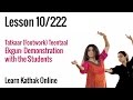 Tatkaar footwork teentaal   ekgun demonstration with students  basic dance steps  lesson 10222