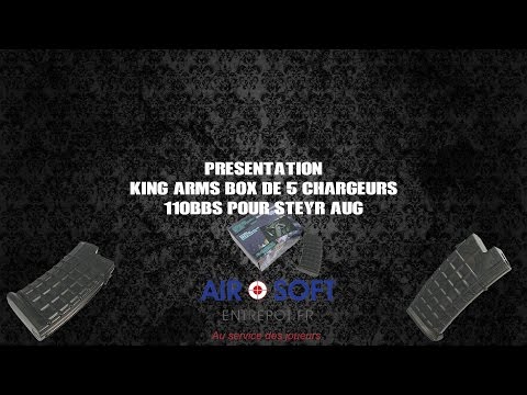 [AIRSOFT TIME ]#12 Présentation pack 5 chargeur Mid-Cap Steyr Aug pas chère
