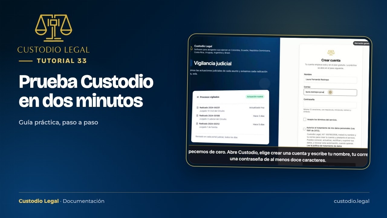 Miniatura do tutorial: Prueba Custodio en dos minutos